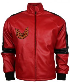 Bandit Men Red Faux Leather Jacket