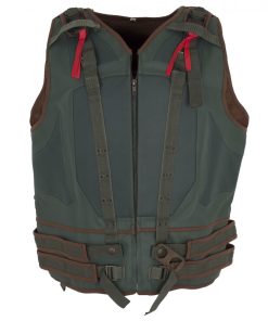 Bane Green Faux Leather Vest