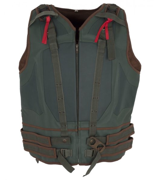 Bane Green Faux Leather Vest