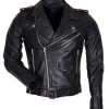 Black Brando Motorcycle Leather Jacket