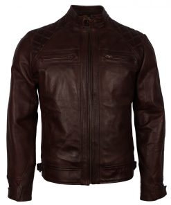 Dark-BROWN-Vintage-Leather-Jacket