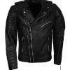 Double Zipper Biker Leather Jacket