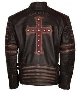 Leather Biker Jacket Men