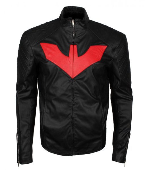 Man Bat Black Faux Leather Jacket