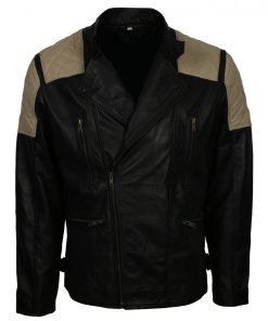 Mens Fashion Black Quilted Leather Jacket