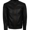Quilted Black Fashion Leather Jacket
