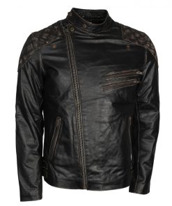 Skull-Embossed-Mens-Motorcycle-Leather-Jacket