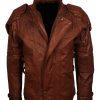 Star Lord Brown Snake Skin Leather Jacket
