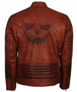 Scarecrow Mens Brown Vintage Leather Jacket