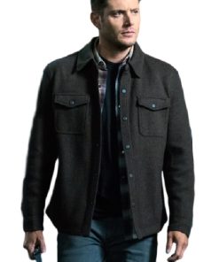 Supernatural Dean Winchester Black Wool Trucker Jacket
