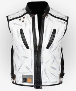 Han Solo Star Wars Story White Leather Vest