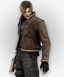 Resident Evil 4 Leon S Kennedy Leather Jacket Men