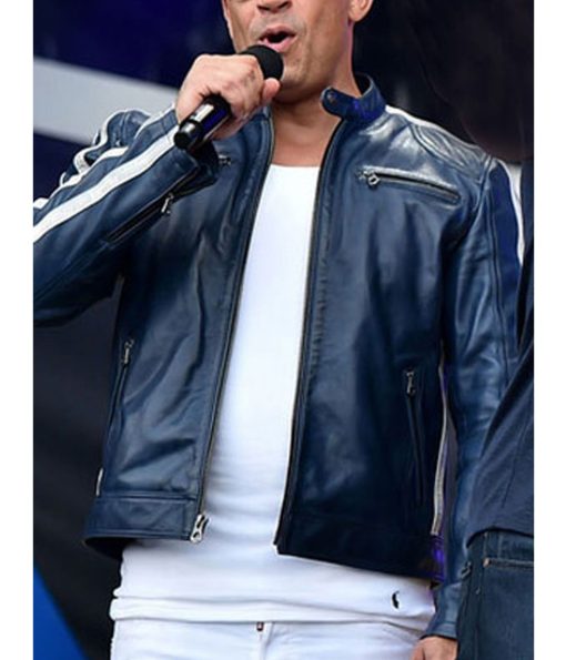 FF9 Vin Diesel Fatherhood Blue Jacket