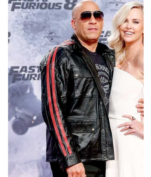 Vin Diesel Fast and Furious 9 Premier Black Leather Jacket