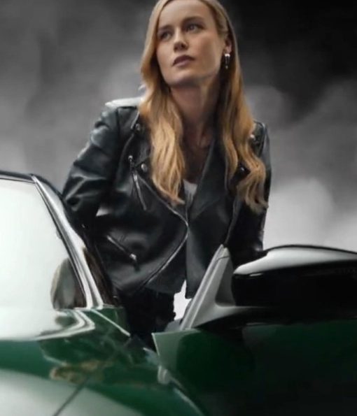 Brie Larson Fast X 2023 Tess Black Motorcycle Jacket