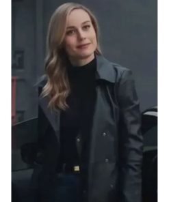 Fast X 2023 Brie Larson Black Leather Blazer