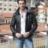 david gandy black trucker jacket