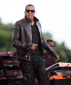 Jay-Z Brown Leather Jacket