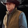 Kevin Costner Yellowstone S03 John Dutton Brown Vest