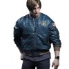 Resident Evil 4 Leon S Kennedy Blue Bomber Jacket