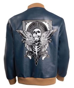 Resident Evil 4 Leon S Kennedy Blue Bomber Jacket