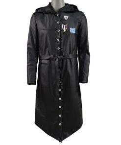 PUBG-Black-Hooded-Leather-Coat