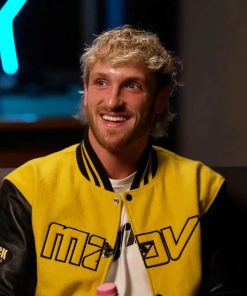WWE-2023-Logan-Paul-Yellow-Varsity-Jacket-For-Men