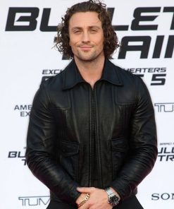 Aaron Taylor Johnson Leather Jacket