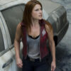 Ali Larter Maroon Vest