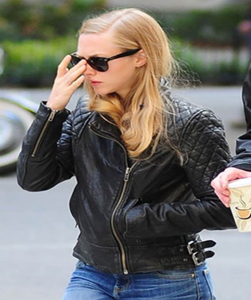 Amanda Seyfried Leather Jacket