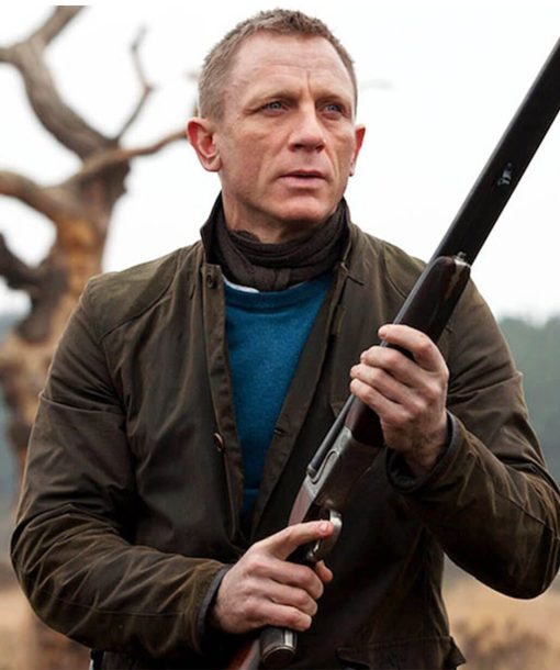 Daniel Craig cotton jacket, Daniel Craig brown jacket