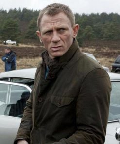 Daniel Craig cotton jacket, Daniel Craig brown jacket