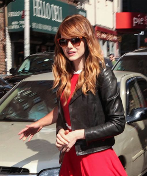 Emma Stone Leather Jacket