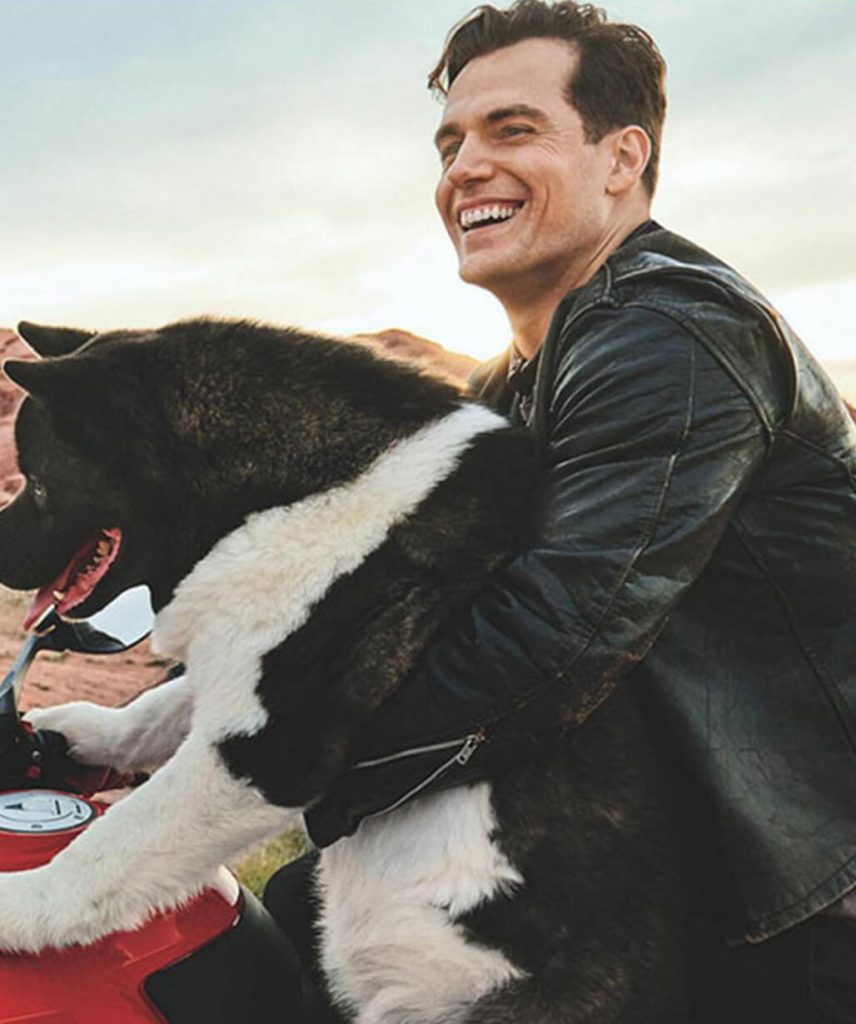 Henry Cavill Black Biker Leather Jacket