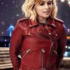 Last Christmas Emilia Clarke Red Leather Jacket