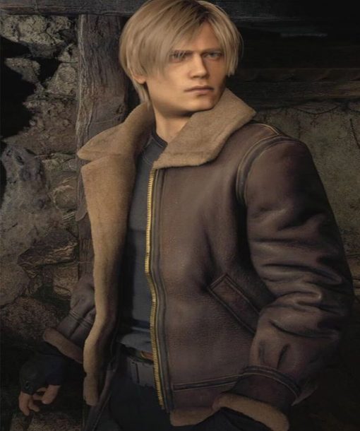 Resident Evil 4 Leon Kennedy Brown Jacket
