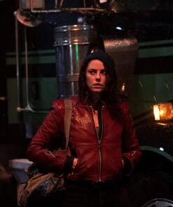 Kaya Scodelario Red Jacket