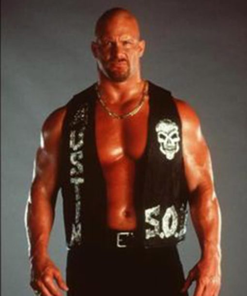 Stone Cold Steve Austin Black Leather Vest