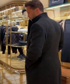Tristan Tate Black Wool Coat