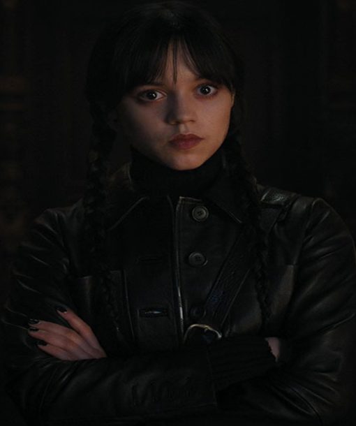 Jenna Ortega Wednesday Leather Jacket
