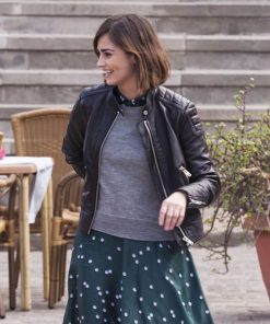 Clara Oswald Black Leather Jacket