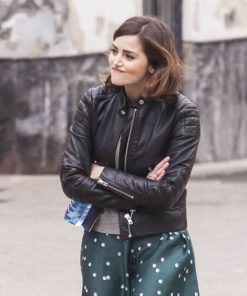 Clara Oswald Black Leather Jacket