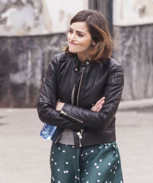 Clara Oswald Black Leather Jacket