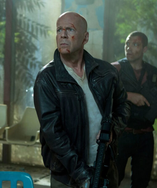 Bruce Willis Black Jacket