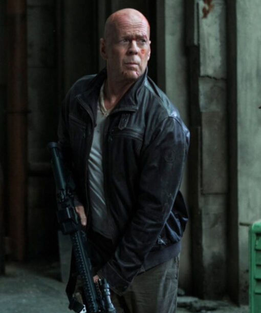 Bruce Willis Black Jacket