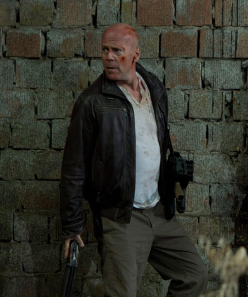 Bruce Willis Black Jacket