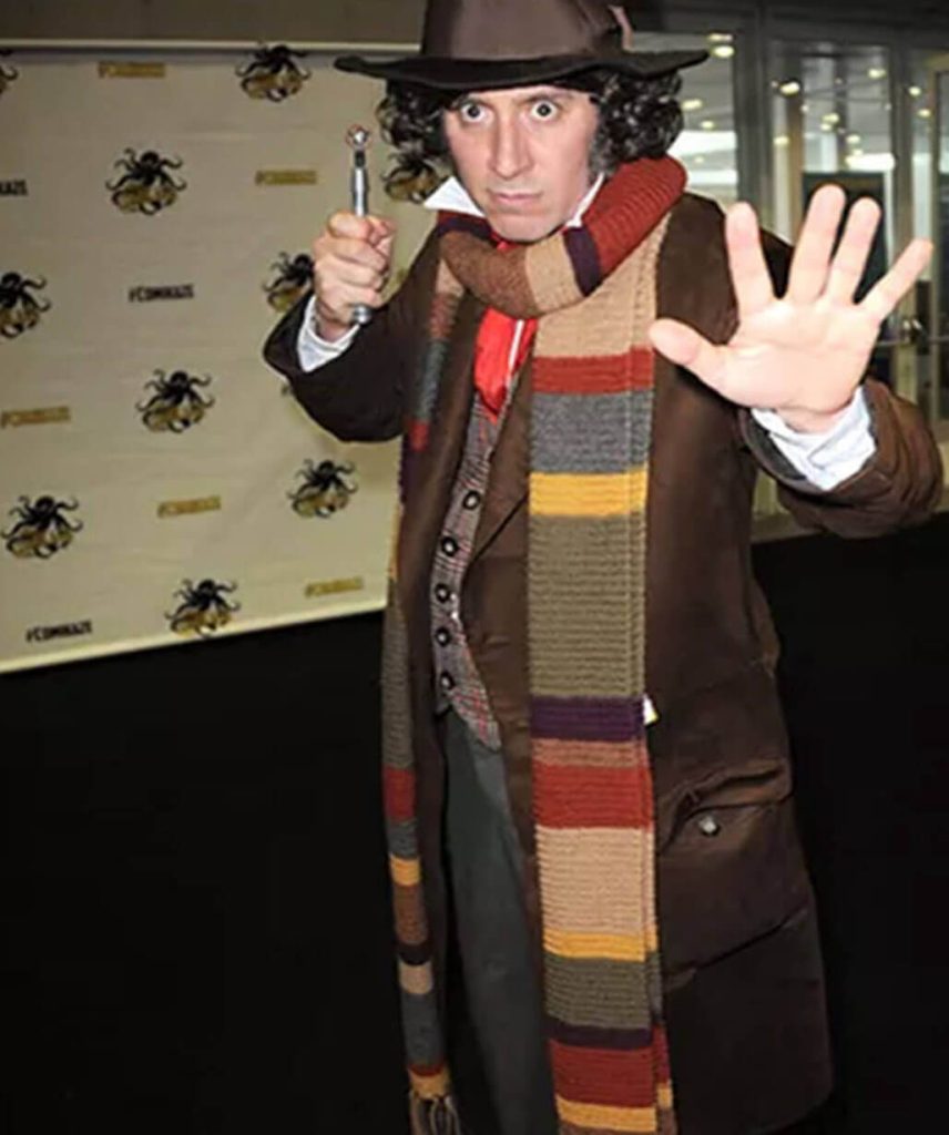 Doctor Who Tom Baker Fourth Doctor Brown Trench Coat