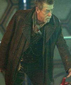 John Hurt Brown Distressed Coat