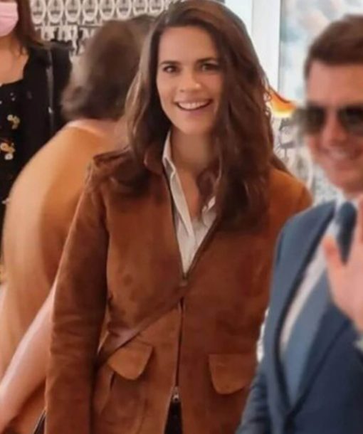 Hayley Atwell Suede Jacket