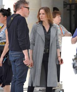 Rebecca Ferguson Grey Coat